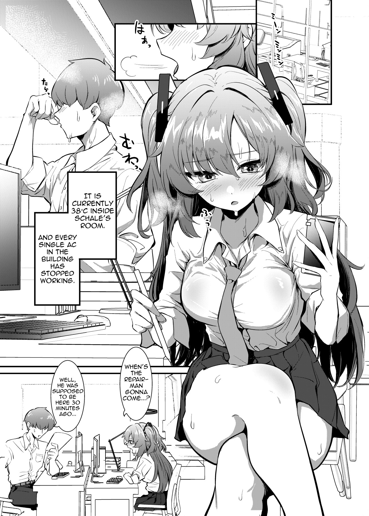 Hentai Manga Comic-Sweaty sex with Yuuka-Read-2